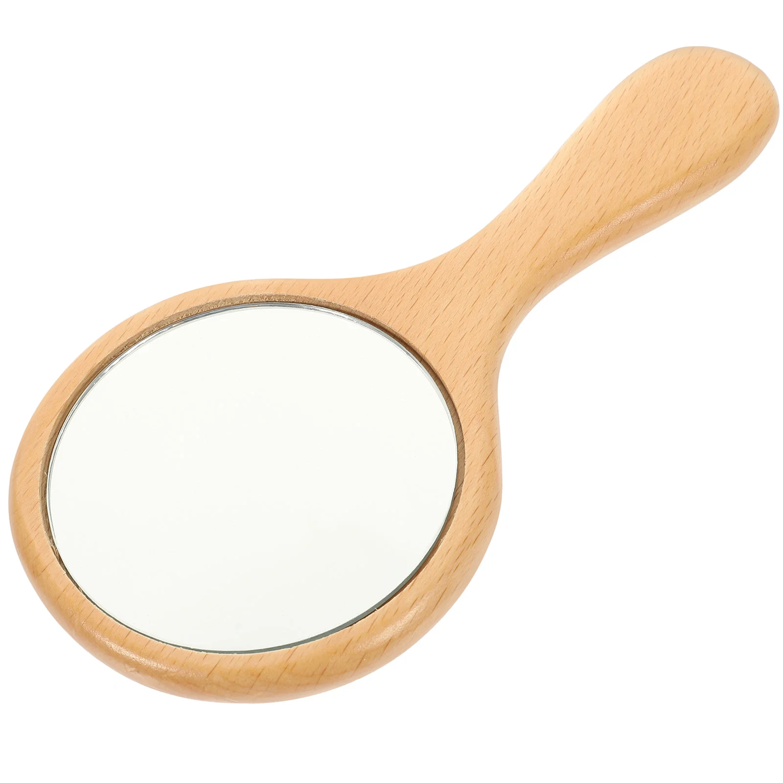 

Handheld Girls Portablele Handheld Girls Portableheld Makeup Wooden Girls Decor Decorative Simple Round Portable