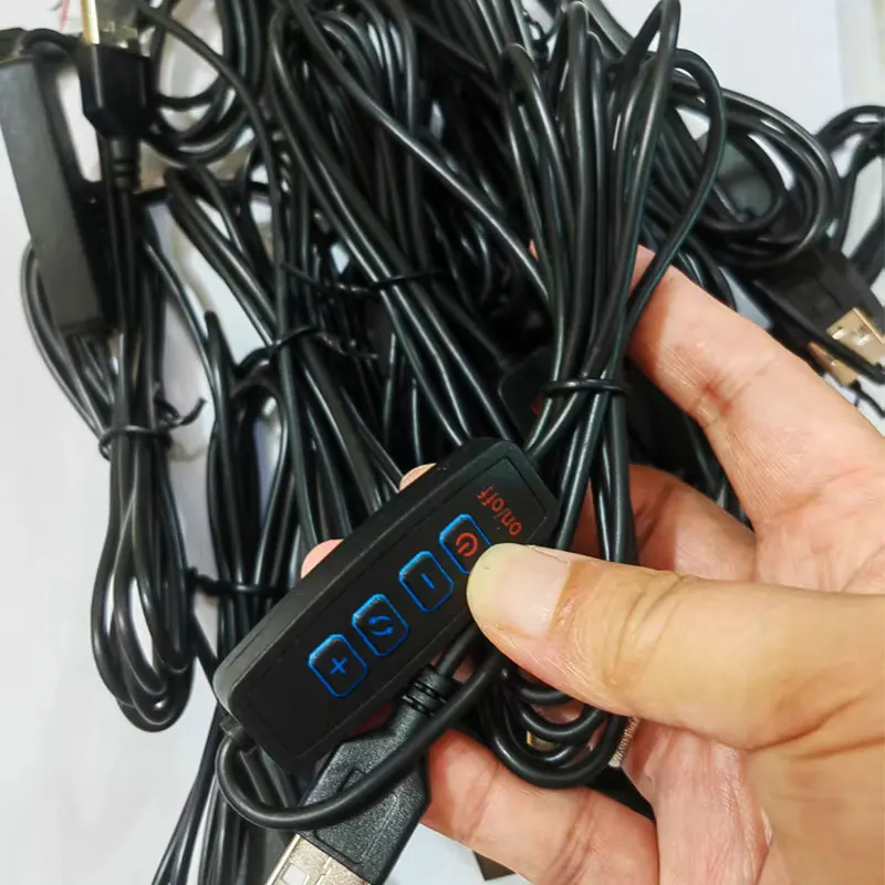 1/3/5PCS Ultrathin USB 1A DC5V  Dimmable Spotlight Surface Mounted Mini LED Dimmer line 1.5M Switch extension cable wholesale