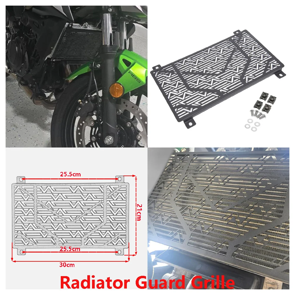 

For Kawasaki Z500 SE Z400 ABS Ninja 500 400 KRT EX500 2024-2026 Motorcycle Radiator Guard Grille Cover Engine Cooler Protector