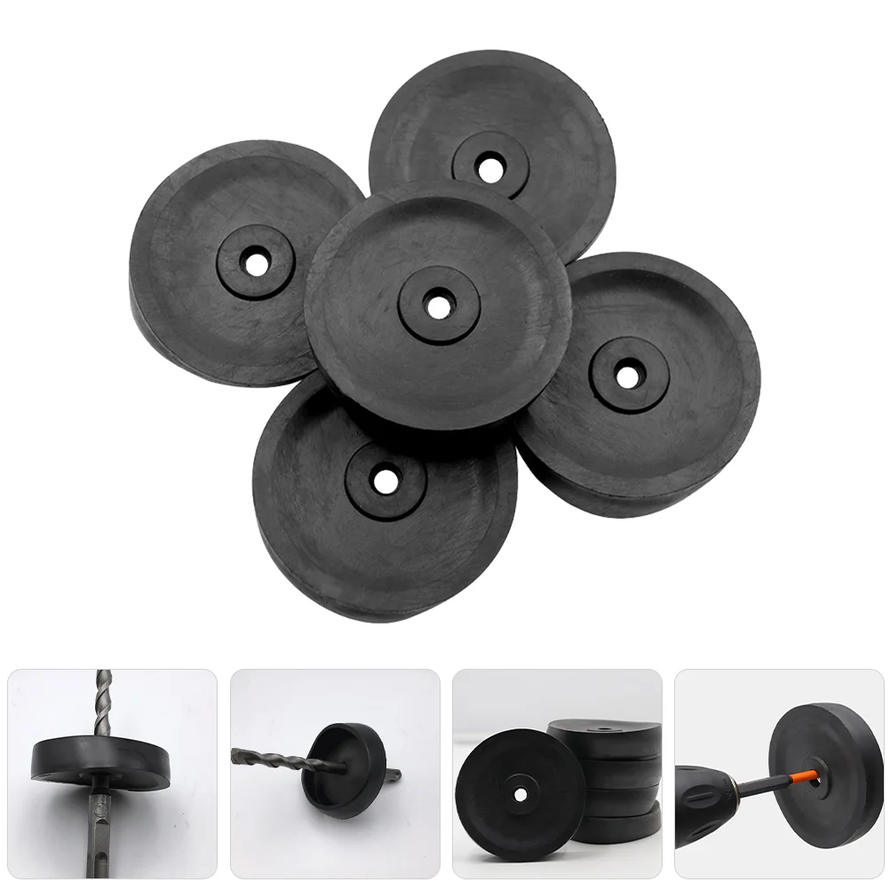 5pcs Black Cover Debris Collector Electric Hammer Impact Accessories Precise Fit Easy Install Remove Sturdy Rubber Protects Tool