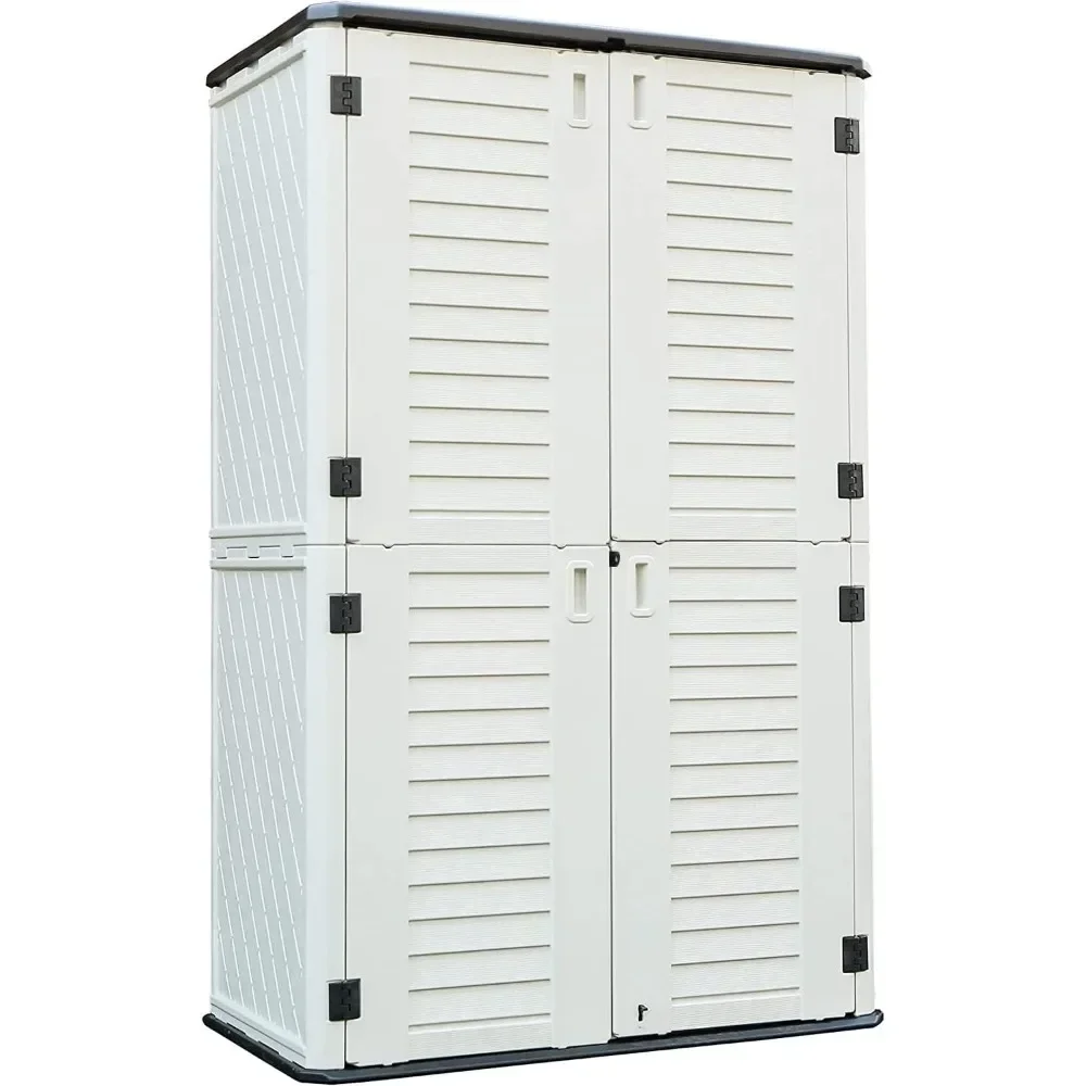 Shed, Outdoor Storage Cabinet, Vertical Storage Shed Perfect To Store Patio Furniture,Garden Tools Accessories Lawn Mower Sheds