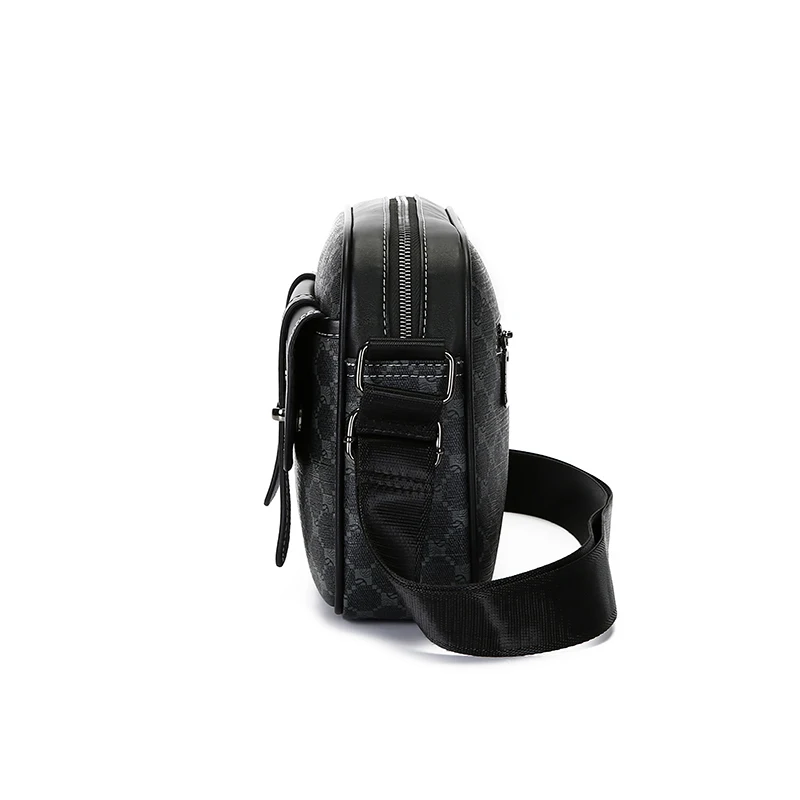 Bolsa de ombro transversal masculina carteira com zíper, bolsa para celular, bolsa masculina, nova