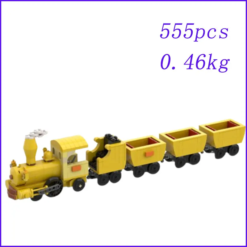 Small Particle Building Blocks MOC-238207 555pcs 233592 Train Building Toy 3D Model Gift Educational Boy DIY Ornament
