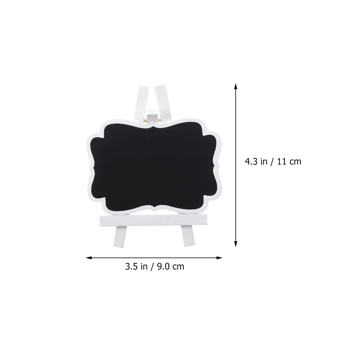 

12 pcs Mini Chalkboards Wooden Small Blackboard Decor Erasable Signage Seat Display Buffet Tags Wedding Party Favor Restaurant