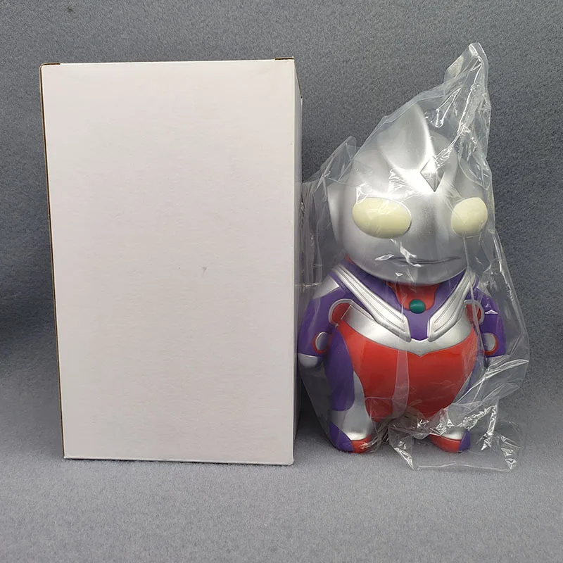 Ultraman Tiga Actiefiguur 25Cm Gewichtstoename Dik Huis Q Versie Kawaii Anime Figuur Ornamenten Verzamelen Model Speelgoed Voor Kinderen Geschenken