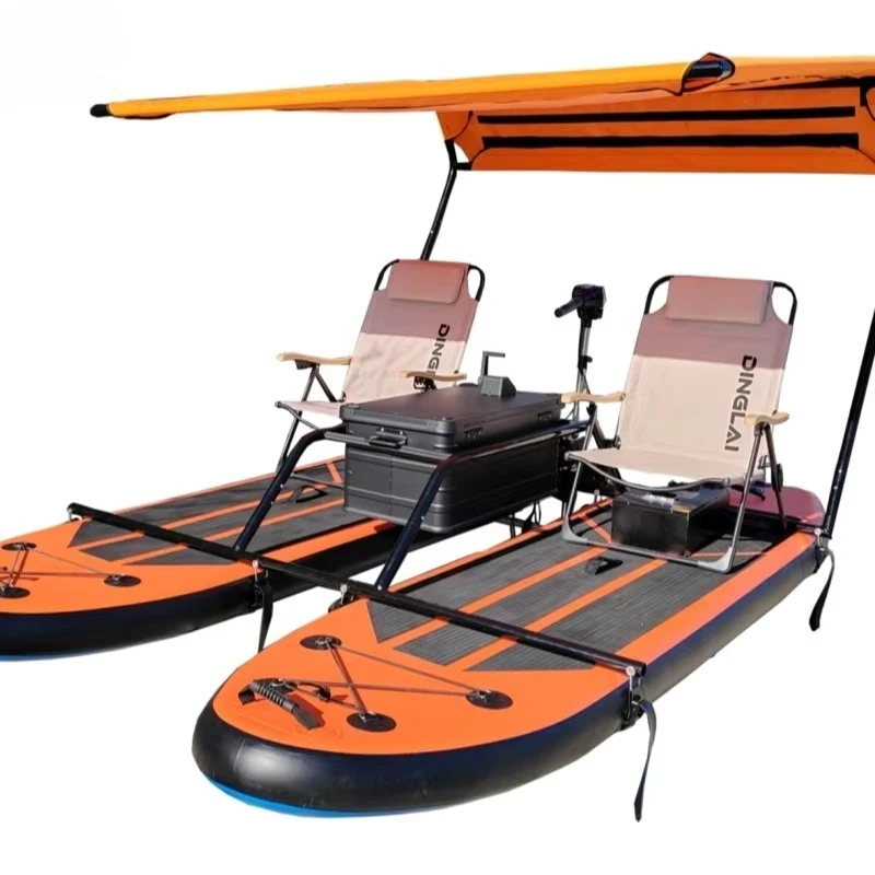 Portable and Durable Electric Inflatable Catamaran Fishing Raft Paddleboard Inflatable Catamaran for Sale Catamaran Ride-ons