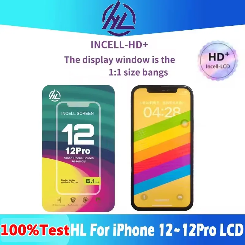 HL-Incell HD+ LCD Screen For IPhone 12/12pro 12ProMax 12Mini With 3D Touch Digitizer Assembly Display With IC Support True Tone