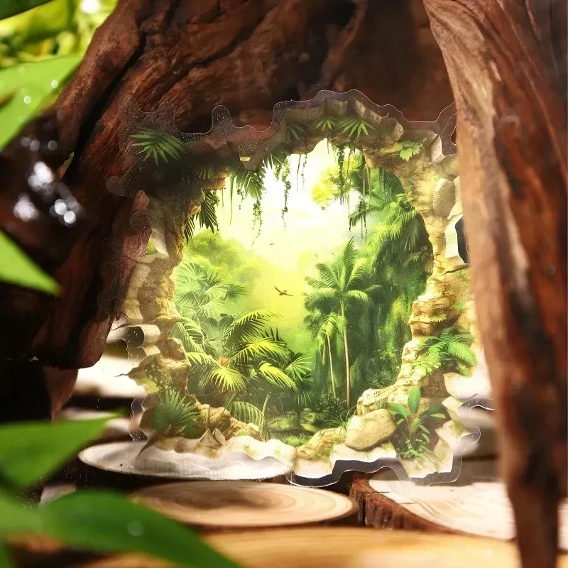 

10 шт., настенная иллюзия, 3d декоративная упаковка, звезда, река, мечта, тень, дневник, наклейки для скрапбукинга, 131*115 мм, наклейки для домашних животных, сломанные