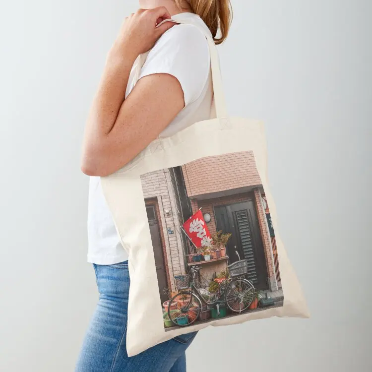 

Morning Views in Tokyo Tote Bag shopping bag logo Canvas bag for women Fabric canvas tote bags