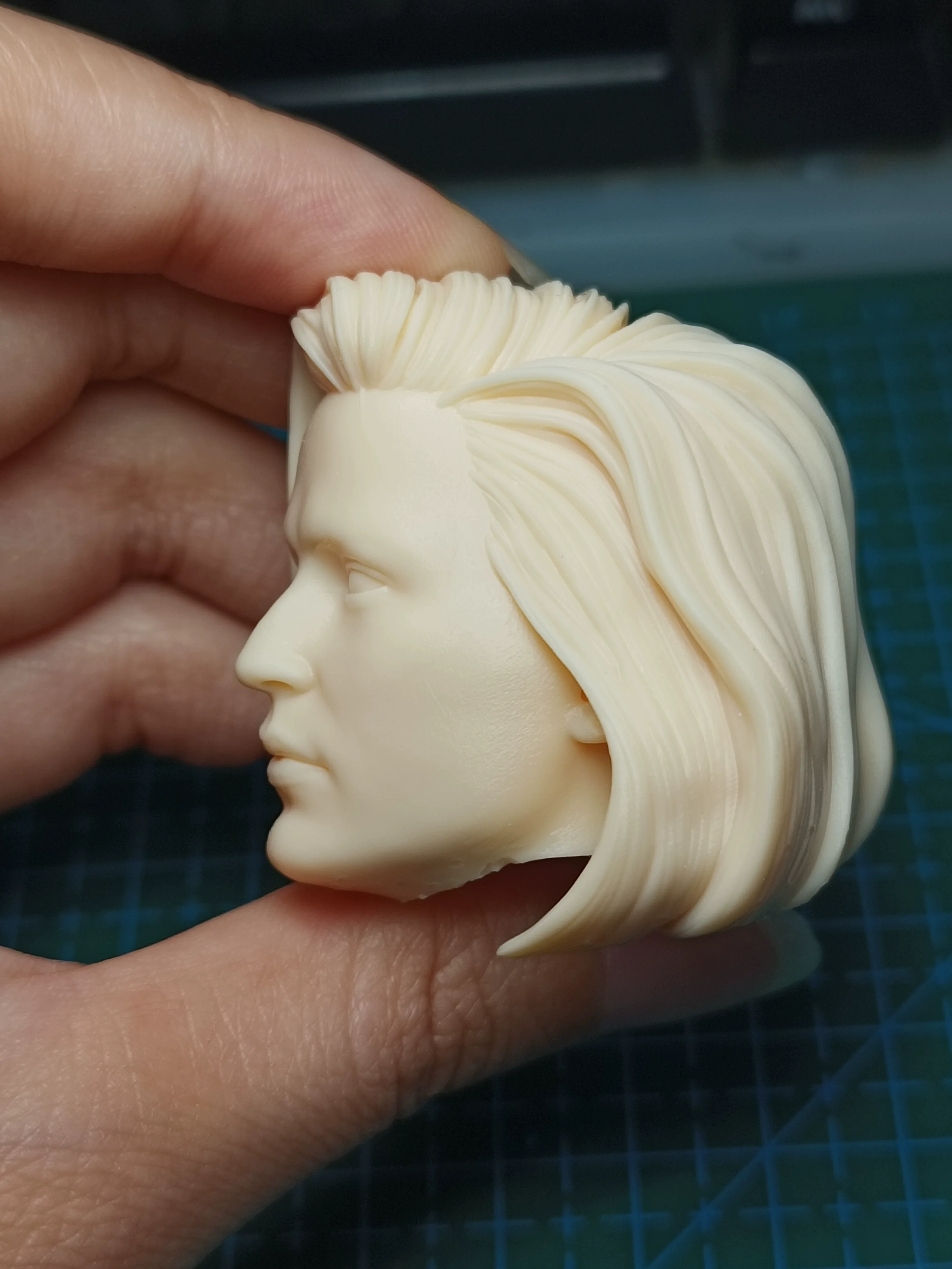 

3D Gillian Anderson 1/6 UnPainted Female Head Carving Soldier Anime Model 1/6 Scale Action Figure Figure Body Anime Toys