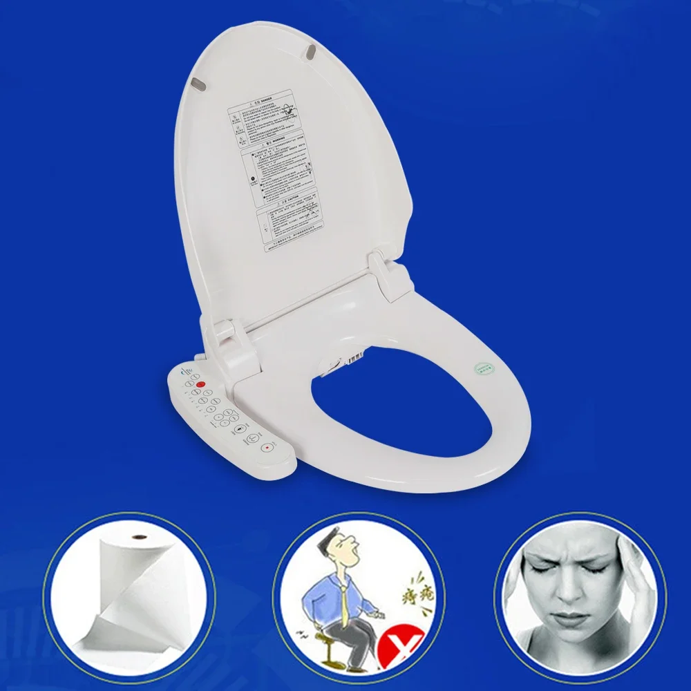 

Electric Smart Toilet Shower Toilet Seat Heated Toilet Automatic Cleaning With Temperature Sensor