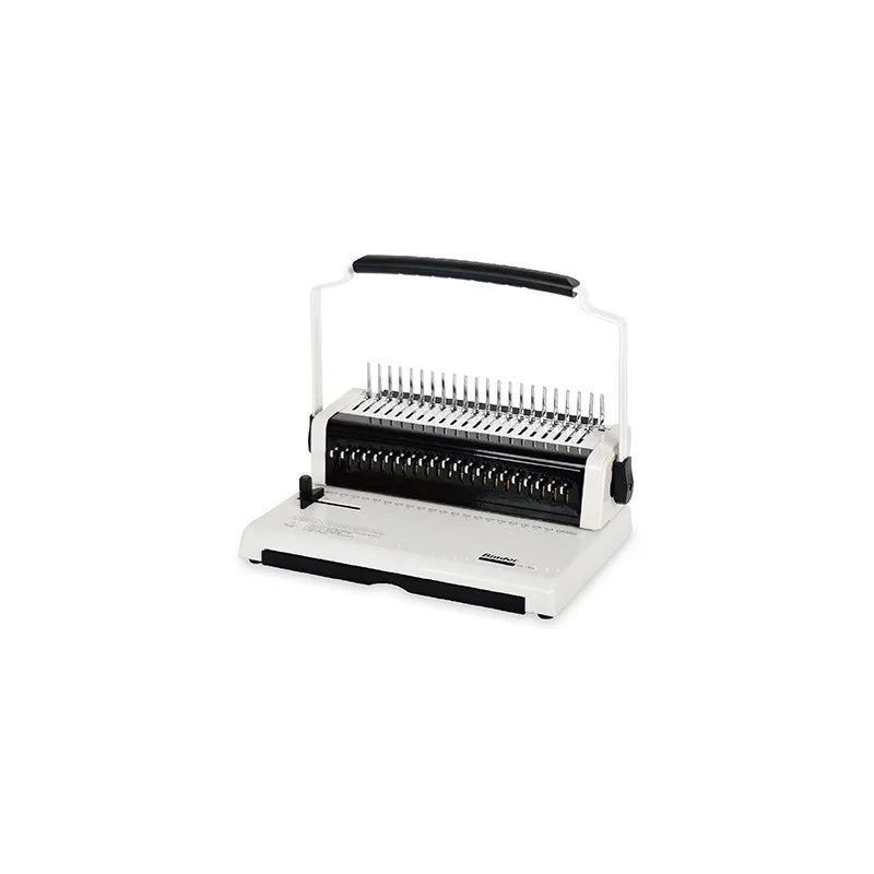 Heavy Duty Metal Base U-Handle Design Comb Cinch Binding Machine for Office Equipment