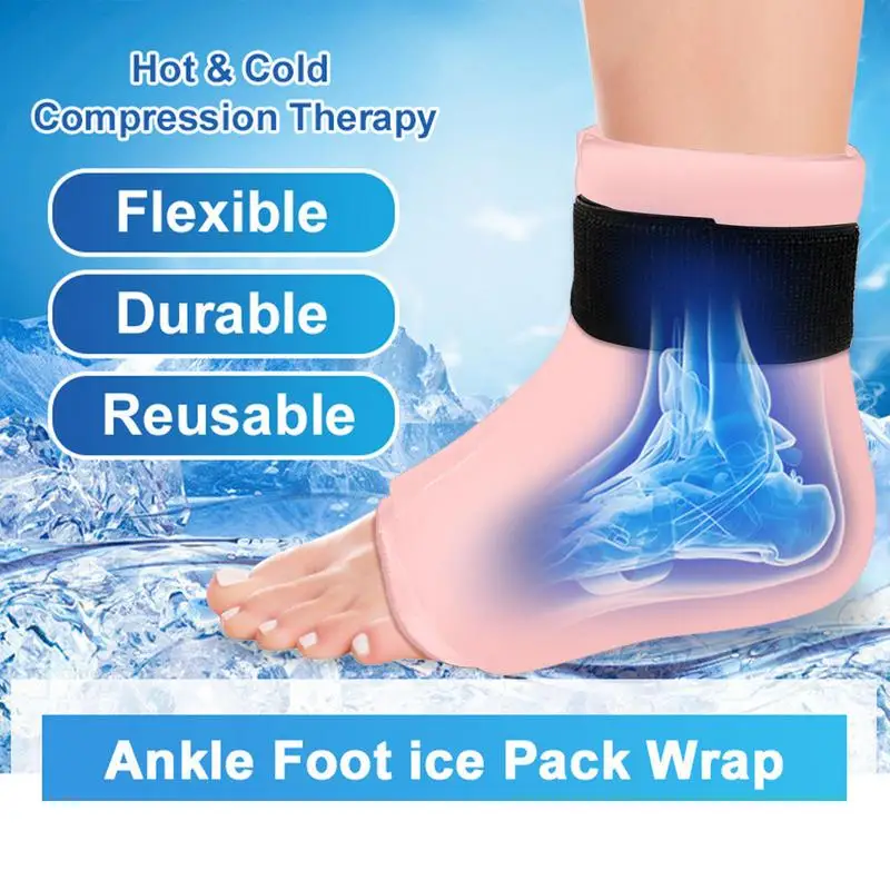 Ankle Ice Pack Cooling Socks Ice Pack Wrap Ice Sock Foot Ice Pack Foot Care Cold Pack Reusable Gel Ice Pack Ankle Wrap Ankle &