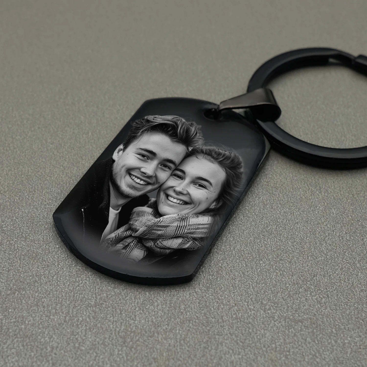 맞춤형 사진 키체인, 커스텀 사진 커플 키체인, 기념 선물, 남녀공용 키체인