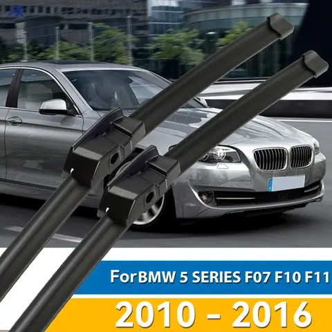 BMW 5 시리즈 F07 F10 F11 2010 2011 2012 2013 2014 2015 2016용 앞 유리 와이퍼 블레이드 2개/세트