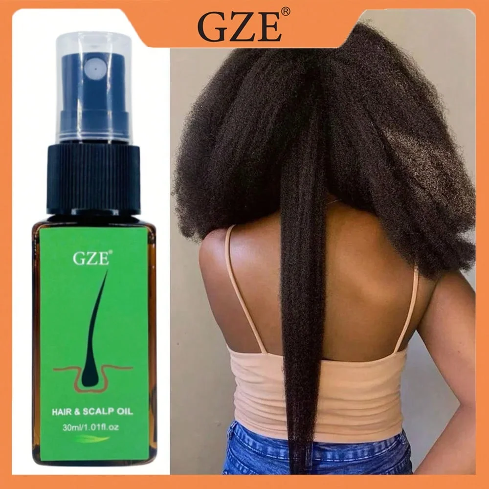 GZE 3PCS Hair & Scalp Oil Hair Serum Strong Hair For Dry Hair Strengthens Spray