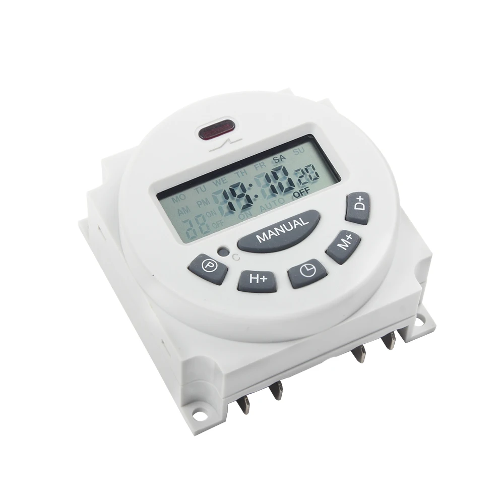 Imagem -02 - Controlador de Temporizador Digital Dias Semanal Interruptor de Temporizador Programável Contador de Minutos sem Capa L701 ac 220v250v 12v 110v 24v 16a 8a