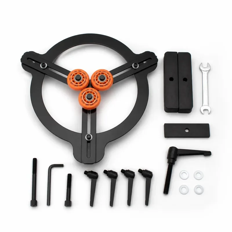 Support de tournage en bois à 3 roues anti-vibration pour tournage sur bois
