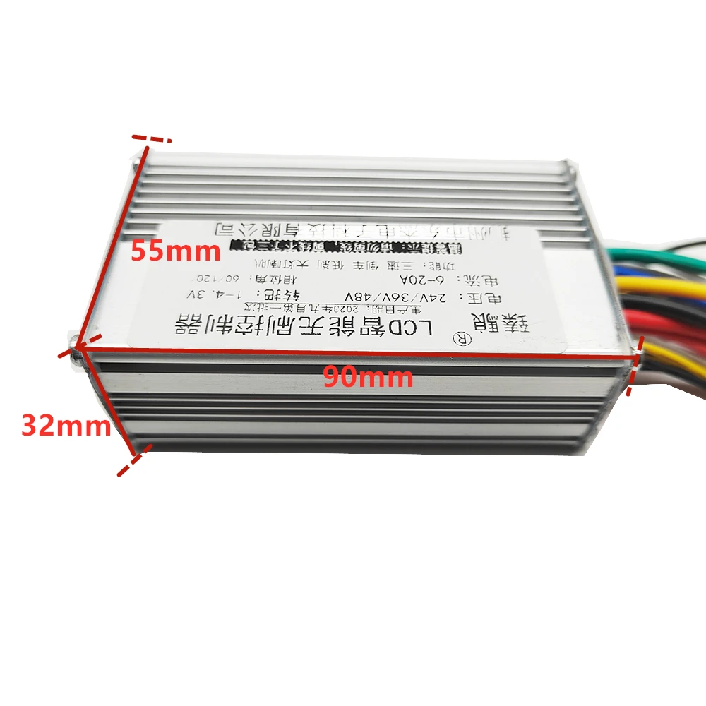 48V 350W Electric Bicycle E-bike Brushless Controller And Half Screen LCD Display with Throttle Lever