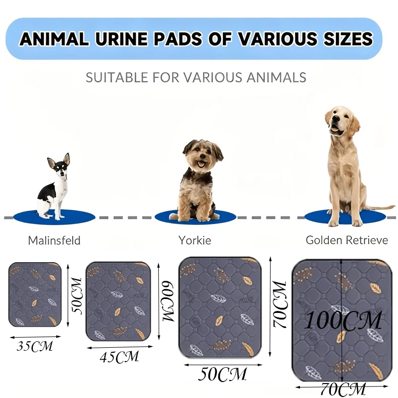 Waschbare, wiederverwendbare, rutschfeste Hundekotunterlagen, Trainingsunterlagen für Welpen, Haustierbett, Kotmatte für Autositzbezüge, Haustierbedarf – Detail 1