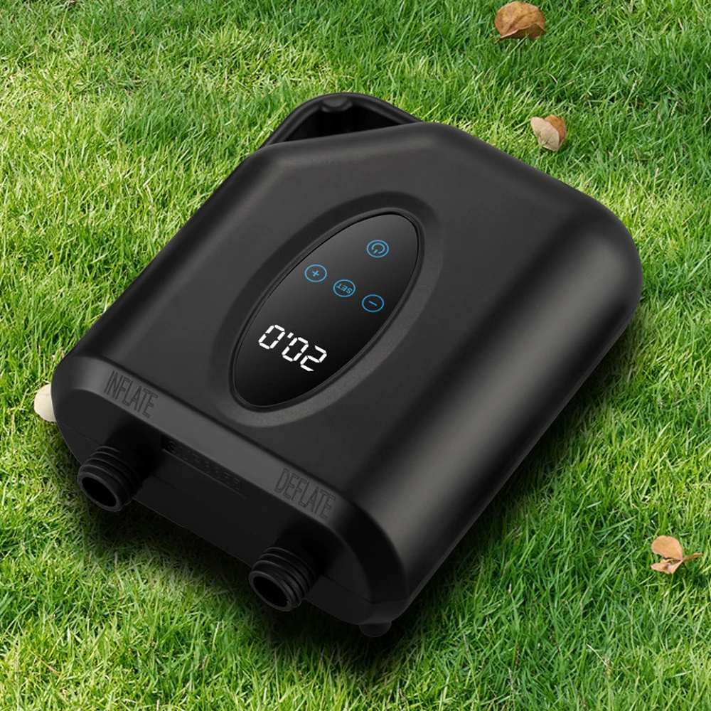 Портативный электрический воздушный насос 20PSI с 6 насадками для надувных лодок, гребных досок и бассейнов