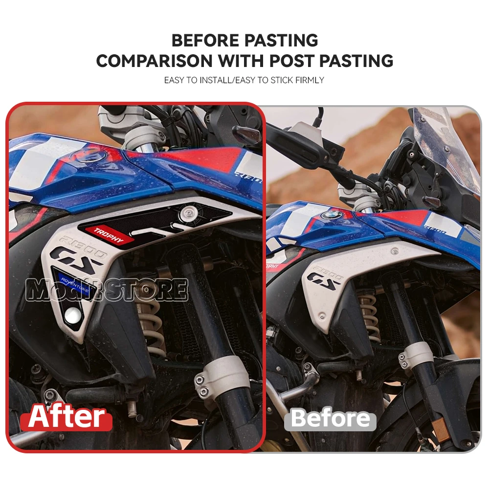 NEW R1300GS 2023 Tank Mat 3D Epoxy Resin Protection Sticker Kit Windshield Decorative Decal For BMW R 1300 GS 2023 2024