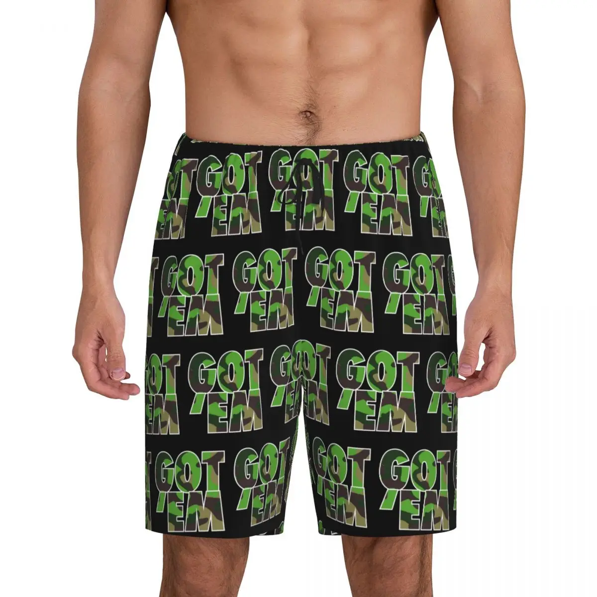 

Custom Got Em Short Pajama Pants Men Sleepwear Sleep Lounge Bottom Shorts Sleeping Pants