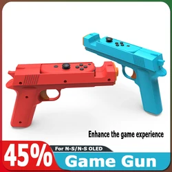 Game Gun Shape Handgrip For Nintendo Switch N-S/N-S OLED Accessories Easy install Enhance Parent-child interaction experience