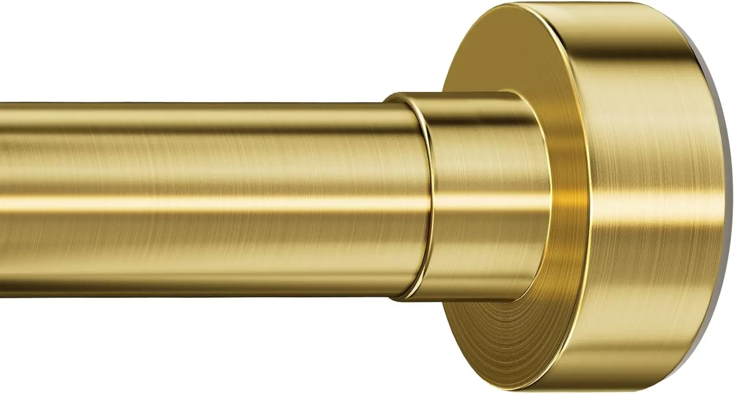 

Tension Curtain Rod 34-66 inches-Never Rust, Non-Slip, No Drill Adjustable Spring Tension Rod for Laundry Door Closet Small W