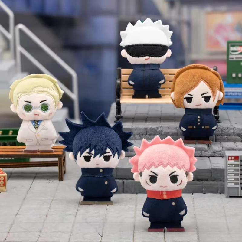 Genuino Jujutsu Kaisen, la bonita área no tiene límites, broche, serie, caja ciega, muñeca, juguete, colgante, Anime Fushiguro Megumi Perímetro