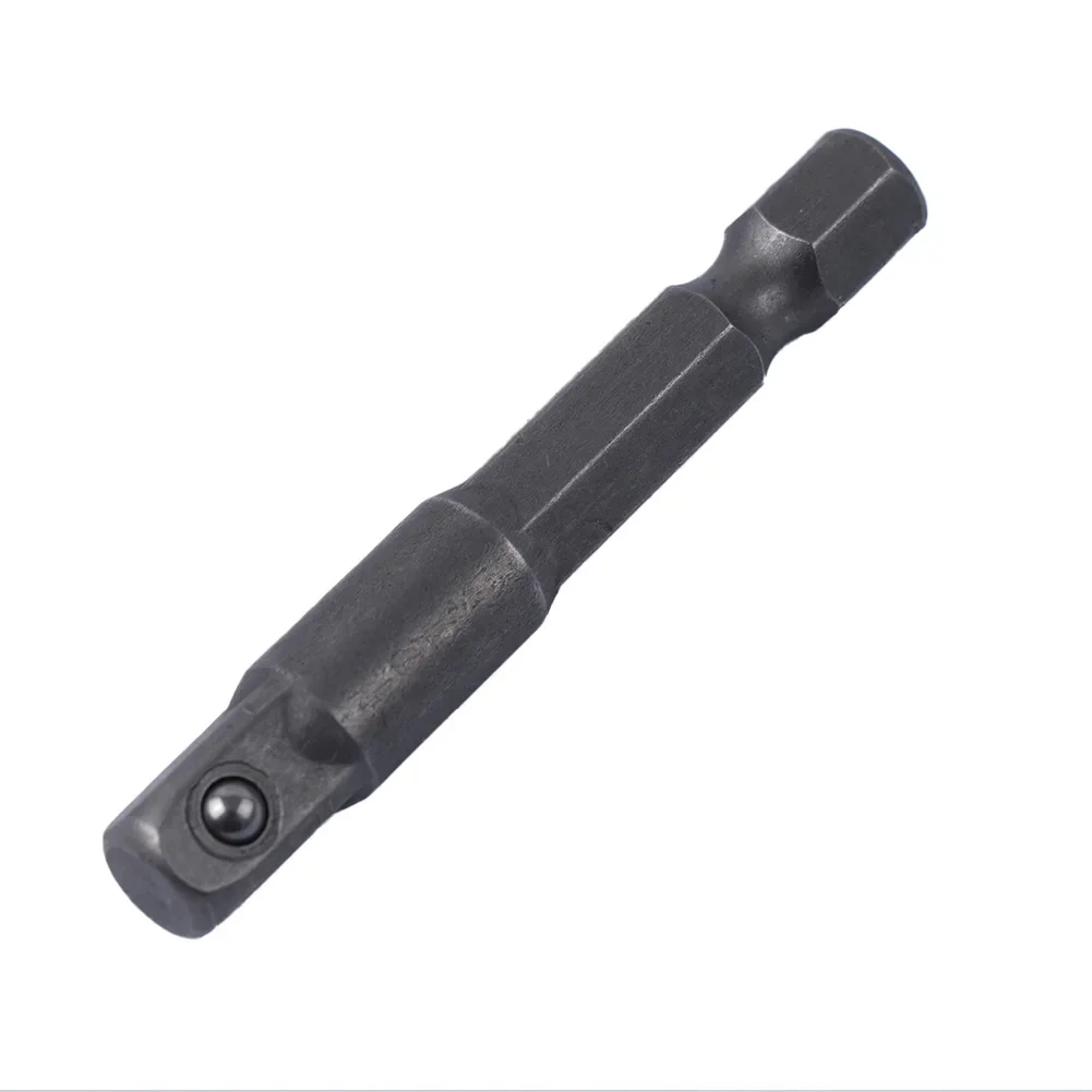 

2pcs 1/4" Drill Socket Adapter For Impact Driver Hex Shank To Square Socket Extension 1/4 Inch For Mounting On A Hexagonal Tool