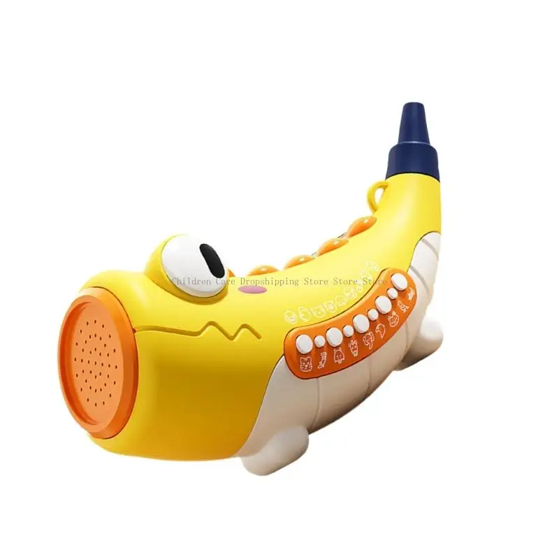 Dinosaurus Hoorn Breath Training Trumpet Kids Electric Horn Toy voor ademtraining