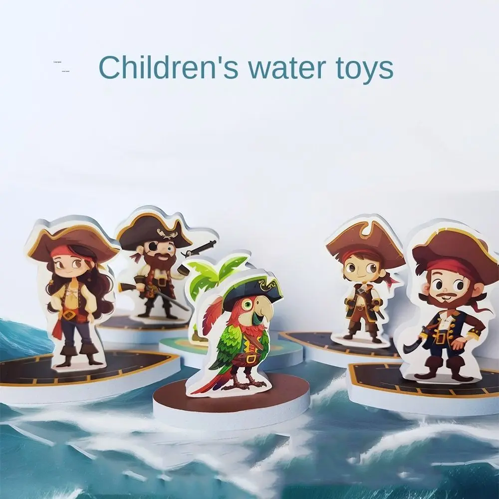 EVA-materiaal Waterspeelgoed voor kinderen Waterspelpuzzel Ontwerp Badkamerspeelgoed Baden Plezier Strike Pirates Babybadspeelgoed