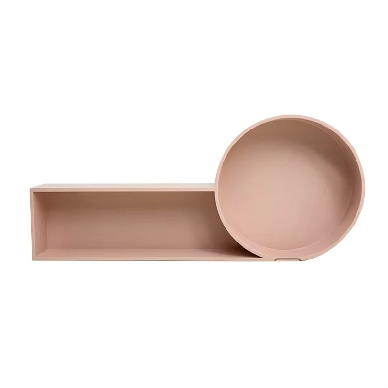 

Шкаф-витрина Гостиная Современный роскошный розовый шкаф Круглый прямоугольный шкаф для телевизора