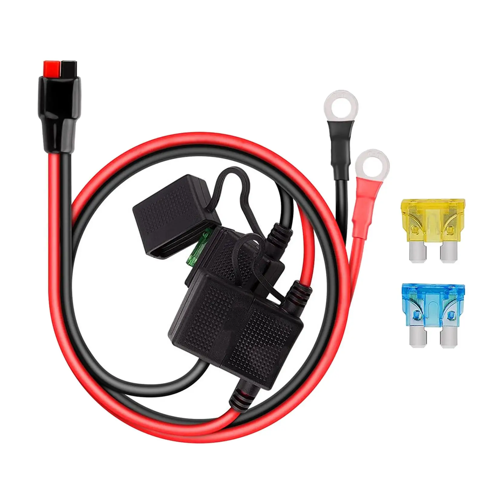 자동차 오토바이용 포지티브 네거티브 퓨즈 홀더 10AWG 와이어 견고함