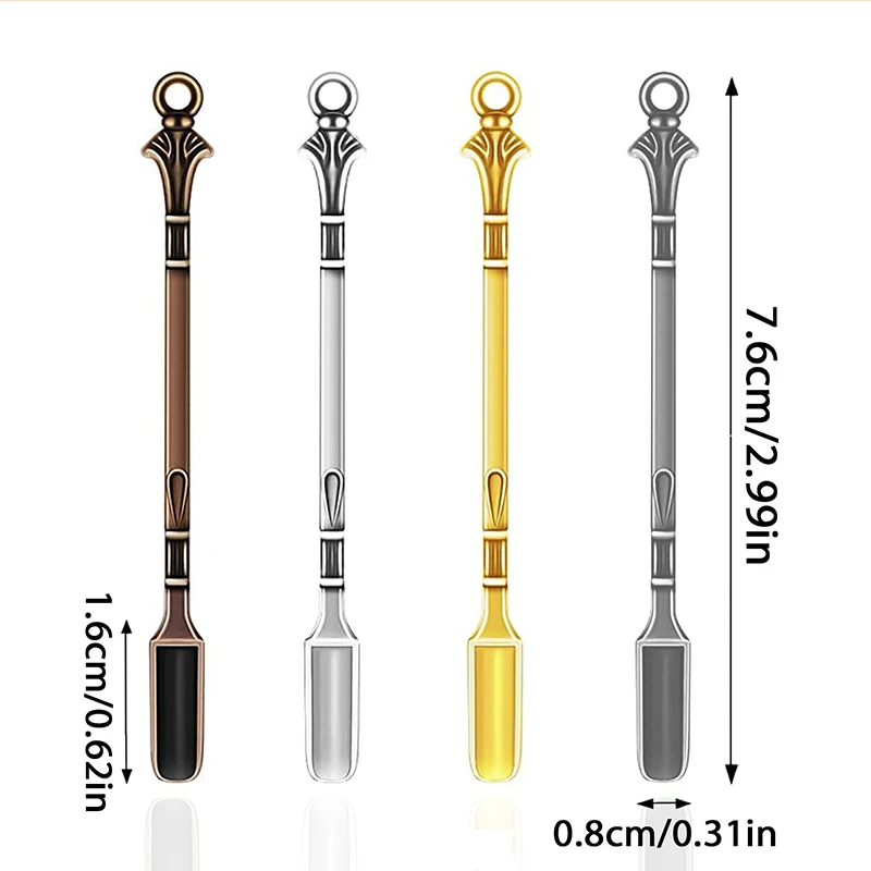 78mm Metal Mini Shovel Spoon Medicine Spoon Micro Debugging Shovel Dessert Salt Teaspoon Mini Powder Spoon Kitchen Accessories