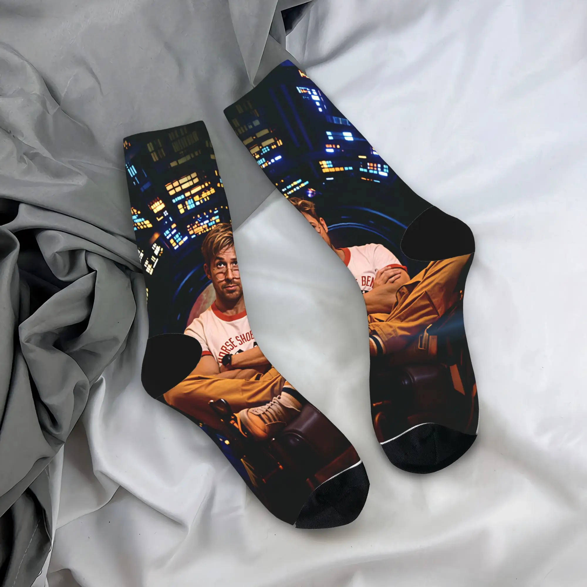 Men Socks Project Hail Mary  Stockings Autumn Casual High Quality Socks Custom Outdoor Non Skid Socks