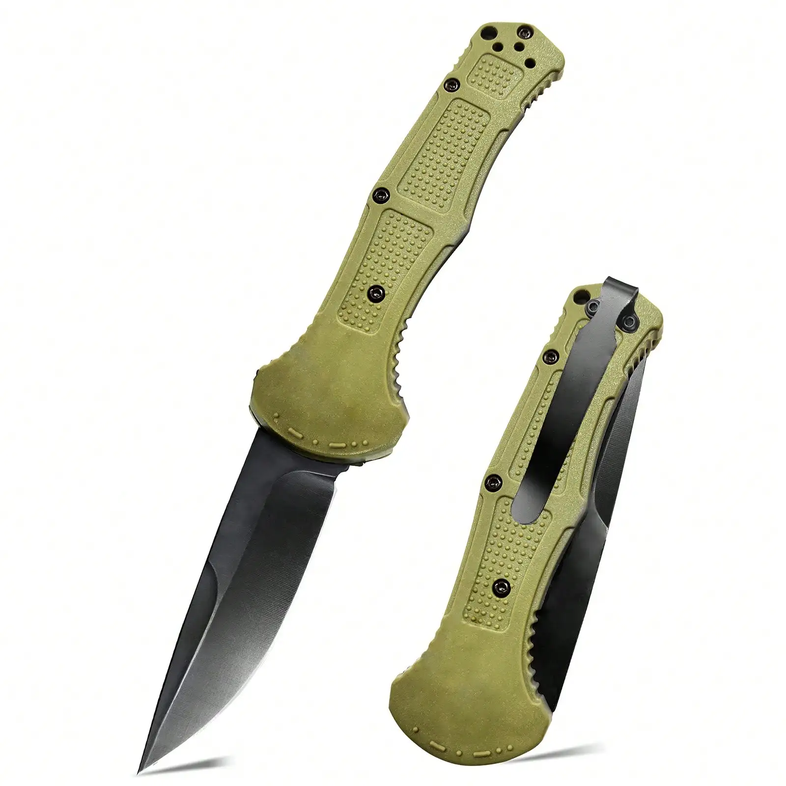 G10 Handle Folding Pocket Knife with Sharp Blade, Portable and Easy to Carry. Suitable for Camping, Barbecuing, Outdoor Adventures and Home Kitchen Use, It Is an Ideal Gift for Relatives and Friends.