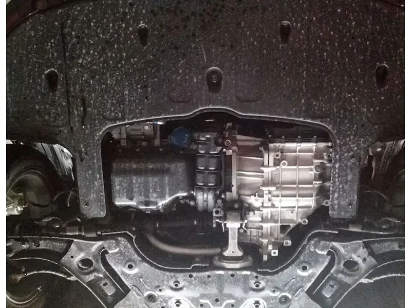 For KIA K4 2014-2019 Black Under Engine Guard Plate Splash Shield Mud Fender Cover Mudguard Protector