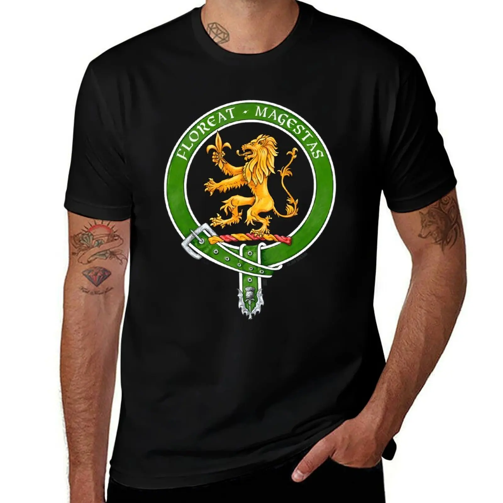 

Clan Broun Scottish Crest T-Shirt man t shirts for men casual t shirt for man 100 percent cotton T-Shirt