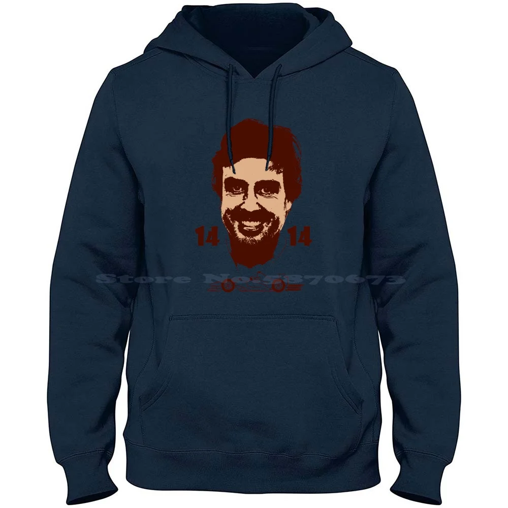 14 Alonso Magic Number 100% Cotton Hoodie Sport Alonso Magic Number Fernando Alonso