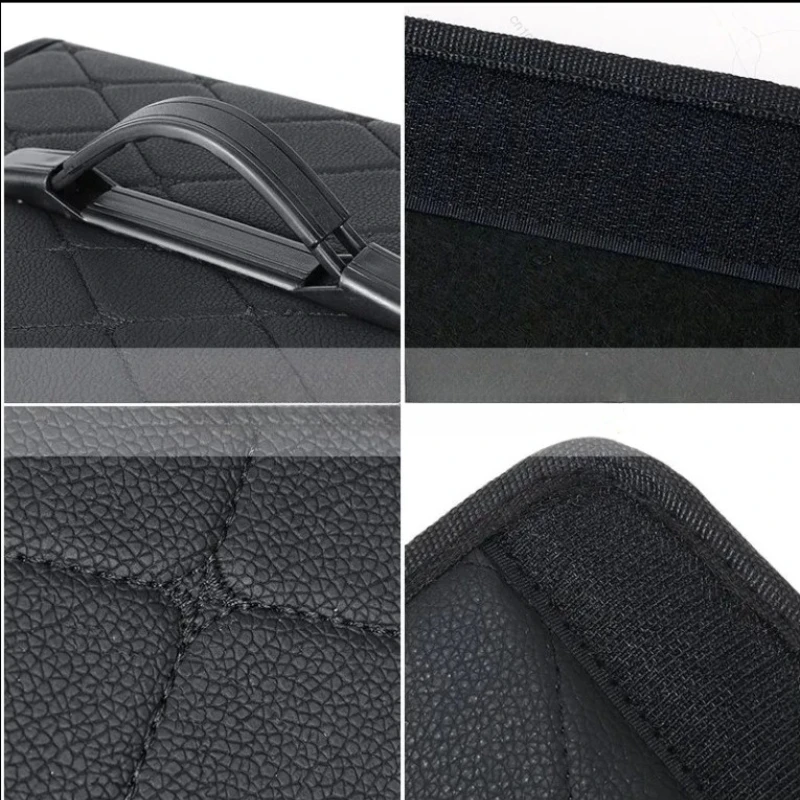 ل Volkswagen VW ID.4 ID4 ID 4 CROZZ سيارة صندوق تخزين قابل للطي رحلة الجلود المنظم حقيبة الملحقات الداخلية #3