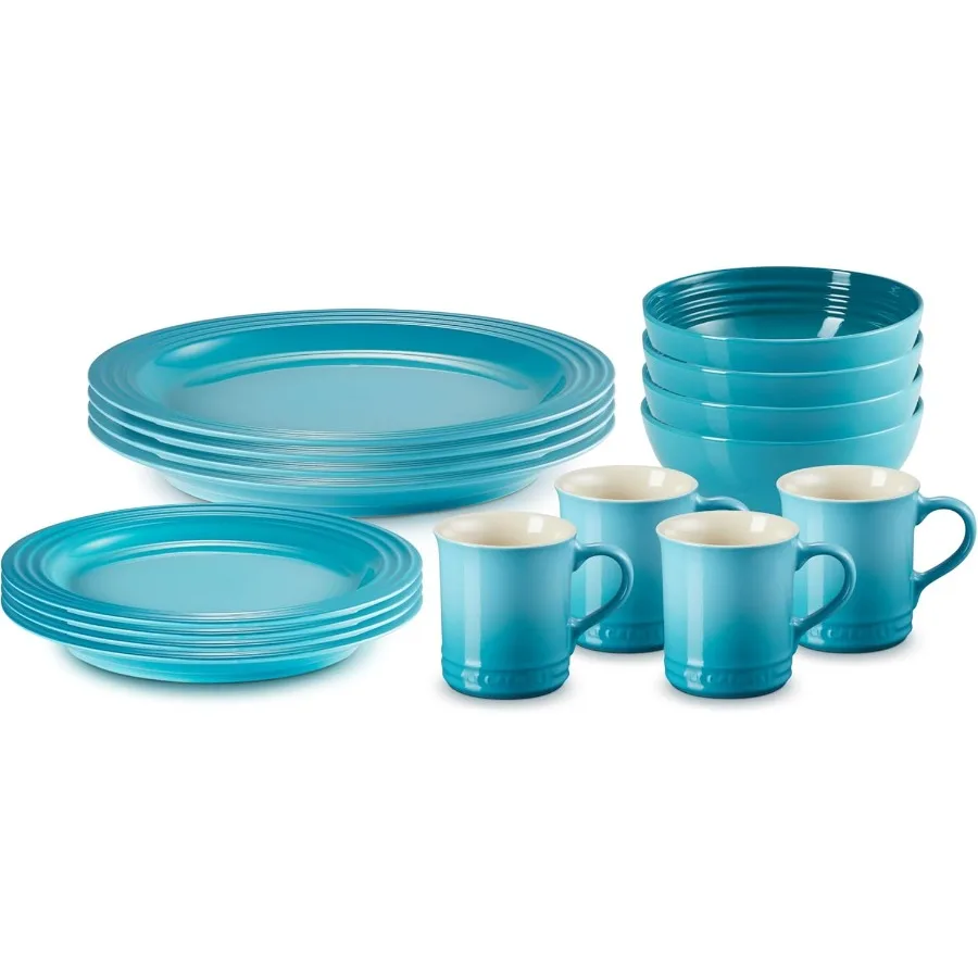 Stoneware Dinnerware Set 16 pc. Caribbean