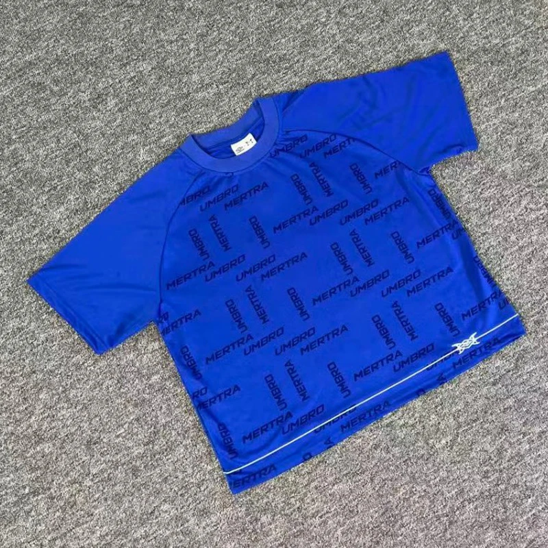 Outdoor Sports Mertre T-shirt High-quality Leisure Fully Printed Pattern Round Neck Short Sleeve Tee