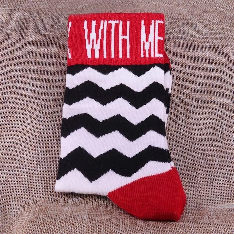 Designer Socks with Me Funny Fan Art Gift Unisex Socks for Women Calcetines Mujer Sock Funny Fan Art Gift