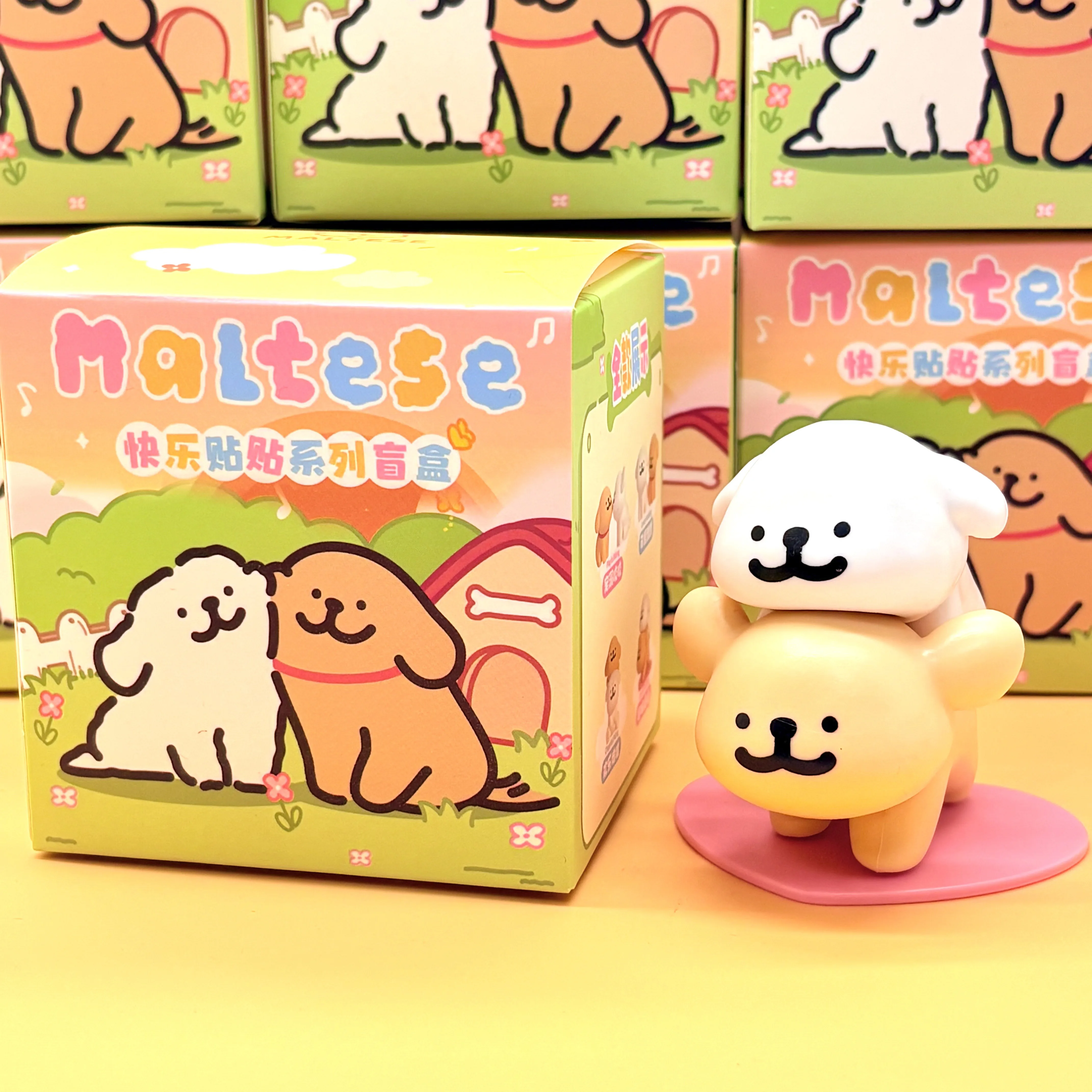 Neue Malteser Glücklich Kuscheln Serie Heißer Verkauf Trend Spielen Blind Boxen Nette Puppe Modell Desktop Dekorationen Ornamente Spielzeug Geschenk – Detail 7
