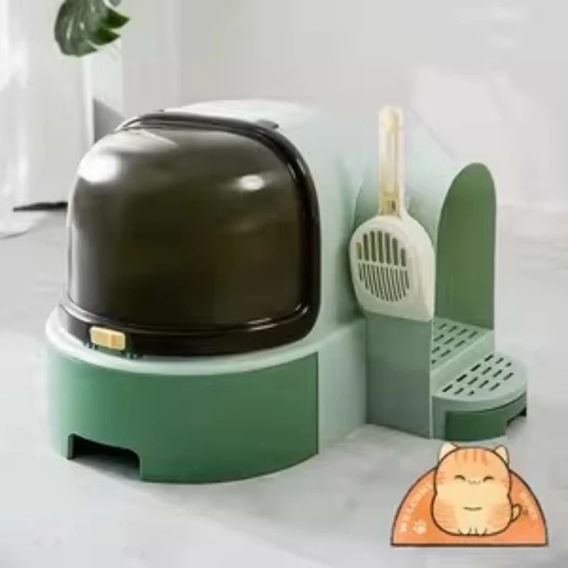 

Accessories cat Litter Box Self-Cleaning Hiding Sandbox Side Entrance cat Litter Box Training Areneros Para Gatos Home Items