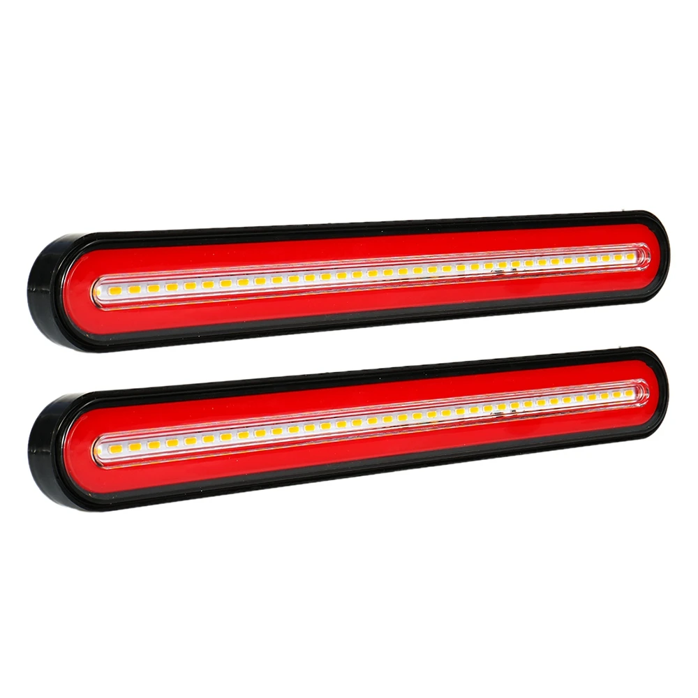 

24V LED 13Inch Tail Brake Light 3 in 1 Neon Halo Ring Stop Rear Lamp for Truck Running Flowing Turn Signal Lights