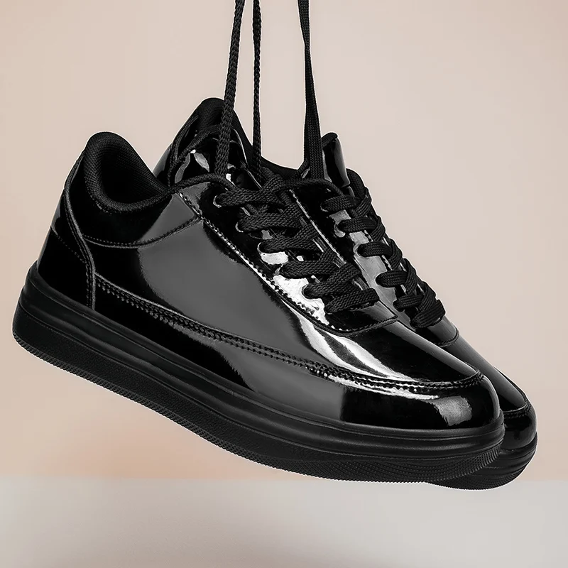 

SMVP лакированные блестящие повседневные модные туфли на толстой подошве