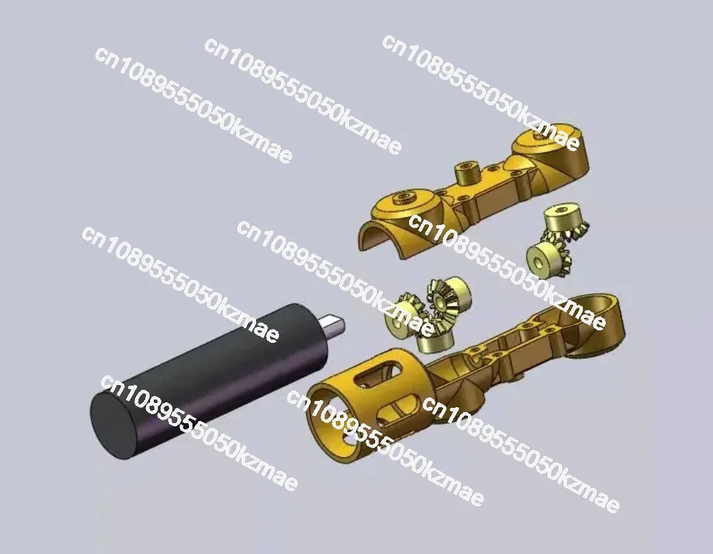 Suitable for 1/72 static modification of dual axis gearbox DIY model micro gear motor gearbox 1/87